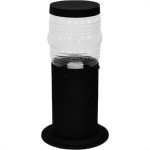 Poste Balizador Condulai Pvc 30Cm Preto Pos 030 Pt