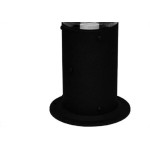 Poste Balizador Condulai Pvc 30Cm Preto Pos 030 Pt