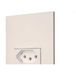 Conjunto Pial Plus+ 4X2 Branco Com Placa(1Tomada 10A) 615080Bc