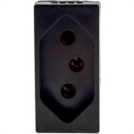 Modulo Pial Plus+ Preto 1Tomada 20A Borne Parafuso 615060Pt
