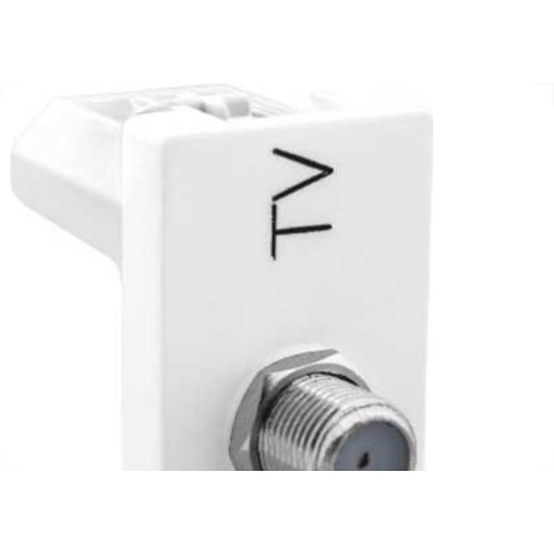 Modulo Pial Plus+ Branco 1 Tomada Coaxial 615030Bc