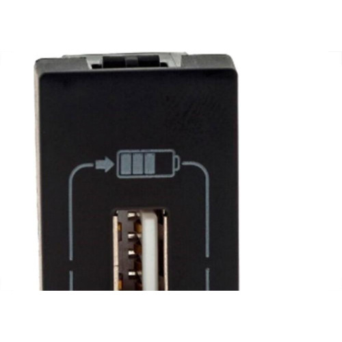 Modulo Pial Plus+ Preto 1Tomada Usb 1100Ma 615088Pt