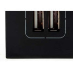 Modulo Pial Plus+ Preto 2Tomada Usb 2400Ma 615089Pt