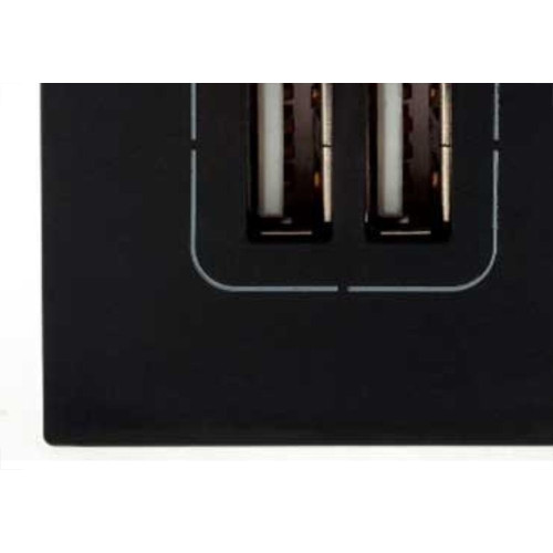 Modulo Pial Plus+ Preto 2Tomada Usb 2400Ma 615089Pt