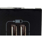 Modulo Pial Plus+ Preto 2Tomada Usb 2400Ma 615089Pt
