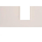 Placa Pial Plus+ Branca 4X2 (1 Modulo Horizontal) 618501Bc