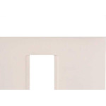 Placa Pial Plus+ Branca 4X2 (1 Modulo Horizontal) 618501Bc