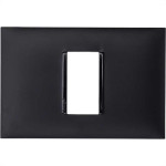 Placa Pial Plus+ Preta 4X2 (1 Modulo Horizontal) 618501Pt