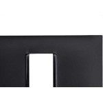 Placa Pial Plus+ Preta 4X2 (1 Modulo Horizontal) 618501Pt
