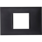 Placa Pial Plus+ Preta 4X2 (2Modulo Horizontal) 618502Pt