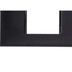 Placa Pial Plus+ Preta 4X2 (2Modulo Horizontal) 618502Pt