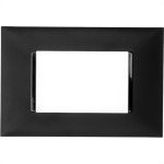 Placa Pial Plus+ Preta 4X2 (3Modulo Horizontal) 618503Pt