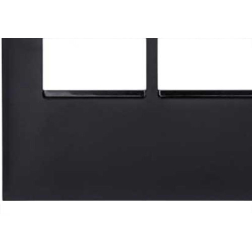 Placa Pial Plus+ Preta 4X4 (1+1 Horizontal) 618511Pt