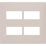 Placa Pial Plus+ Branca 4X4 (2+2 Distanciada) 618514Bc