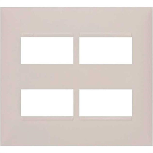 Placa Pial Plus+ Branca 4X4 (2+2 Distanciada) 618514Bc