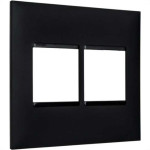 Placa Pial Plus+ Preta 4X4 (2+2 Horizontal) 618512Pt