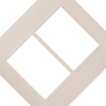Placa Pial Plus+ Branca 4X4 (3+3 Horizontal) 618516Bc