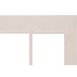 Placa Pial Plus+ Branca 4X4 (3+3 Horizontal) 618516Bc
