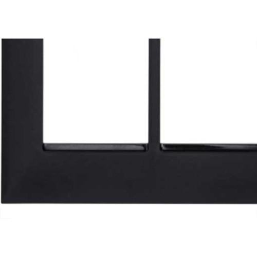 Placa Pial Plus+ Preta 4X4 (3+3 Horizontal) 618516Pt