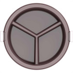 Marmita Termica Tekcor Com Presilha 3 Divisao 1,5L Bege 09003.1241.12