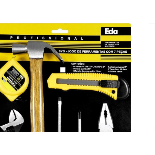 Kit Ferramenta Eda Blister Com 07Pecas 9Yb