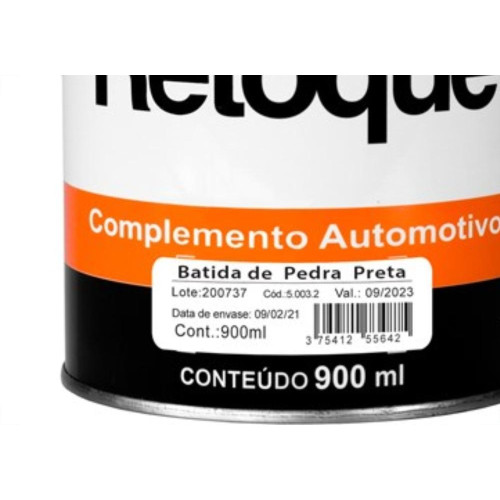 Bate Pedra Retoque Preta 900Ml 90