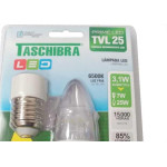 Lampada Led Vela Taschibra 3W 6500K Clara Tvl25 