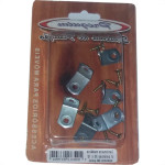 Cartela Cantoneira Moveis Preguim Metalica Com Parafuso Com 06Pecas 
