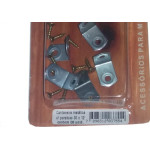 Cartela Cantoneira Moveis Preguim Metalica Com Parafuso Com 06Pecas 
