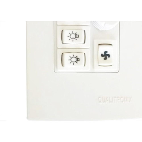 Controle Ventilador Qualitronix Luz+Reversor 3Lampada Qv373