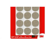 Feltro Auto-Adesivo 3M Marrom Redondo P 12Pecas Fp-088 Hb004262687