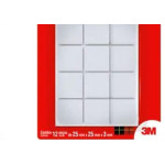 Feltro Auto-Adesivo 3M Branco Quadrado M 12Pecas Fp-065 Hb004262596