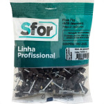 Grampo Fixa Fio Tipo Garra Sforplast 18/20 Marrom Com 100 Pecas 2458