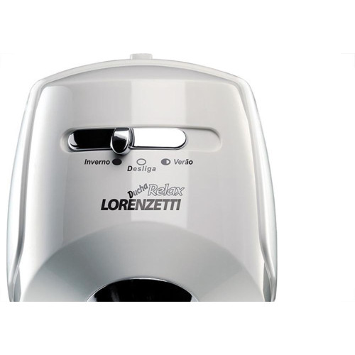 Ducha Lorenzetti Relax Lux Branca/Cromada 3T 127V 5500W 