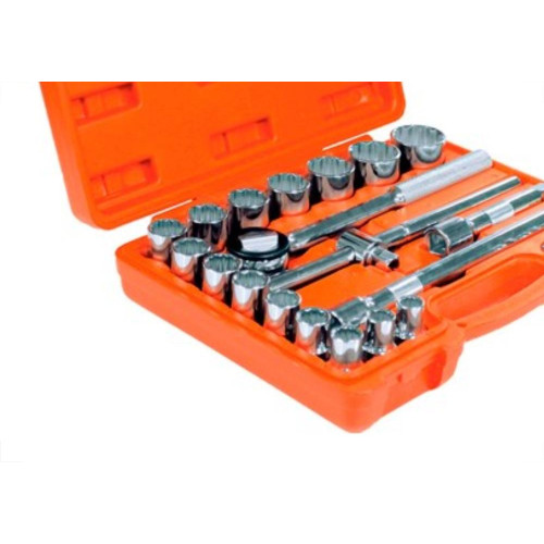Soquete Robust Soli D26Em ''Mm'' Sem Manivela Estriado 22Pecas 60230