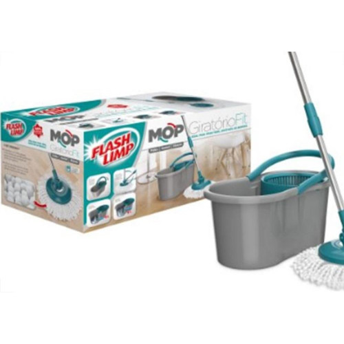 Rodo Mop Flashlimp Giratorio Fit Com Balde Mop5010