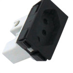 Tomada Painel Steck Garra Plastica Com Borne 10A S8620