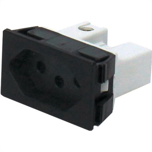 Tomada Painel Steck Com Borne 20A 250V Preta S8621