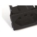 Tomada Painel Steck Com Cabo 10A 250V Preta S8628