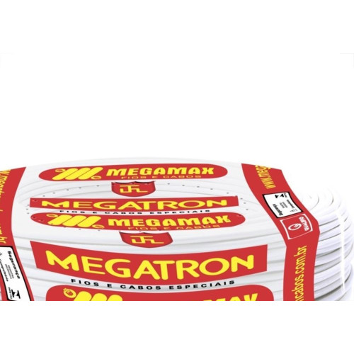 Fio Cabinho Flexivel Megatron 1,0 Branco 100M 7202
