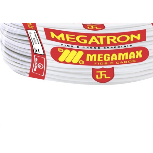 Fio Cabinho Flexivel Megatron 4,0 Branco 100M 7682