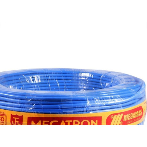 Fio Cabinho Flexivel Megatron 10,0 Azul 100M 7881