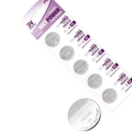 Pilha Mxt Bateria 3V Cr2032 Com 5Pecas 28.17.80