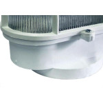 Luminaria Tartaruga Pvc Shintech Branca Com Vidro Tpb1Vq