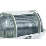 Luminaria Tartaruga Pvc Shintech Branca Com Vidro Tpb1Vq