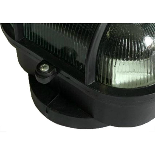 Kit C/3 - Luminaria Tartaruga Pvc Shintech Preta Com Vidr...
