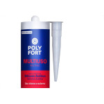 Cola Silicone Polyfort 250G Uso Geral Preta Pulvitec Zb121