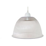 Luminaria Prismatica Bezelux 12'' Com Pendente Branco E27 Bz12Br