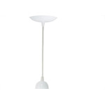 Luminaria Prismatica Bezelux 12'' Com Pendente Branco E27 Bz12Br