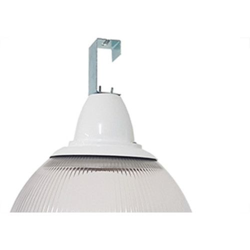 Luminaria Prismatica Bezelux 16'' Com Gancho Branca E27 Bzg16Br2